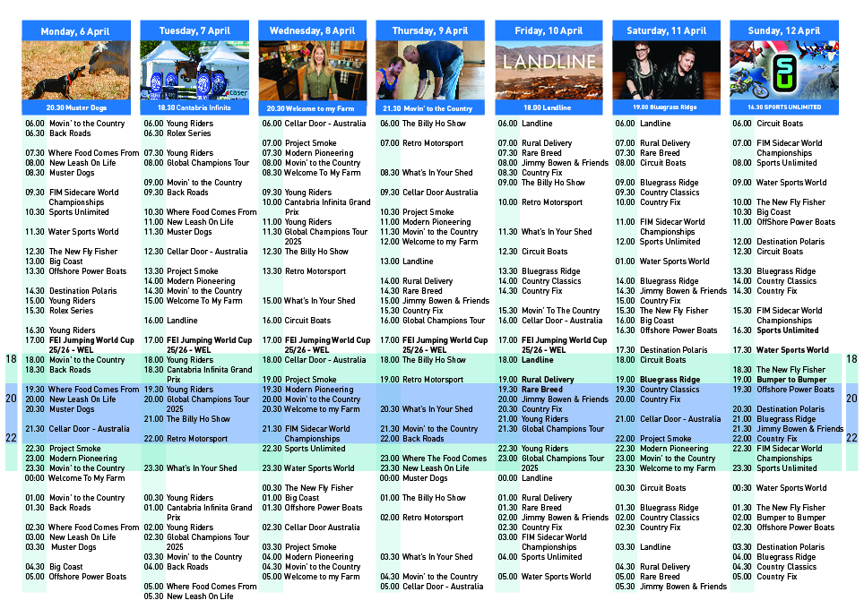 Programme Guide April 20262