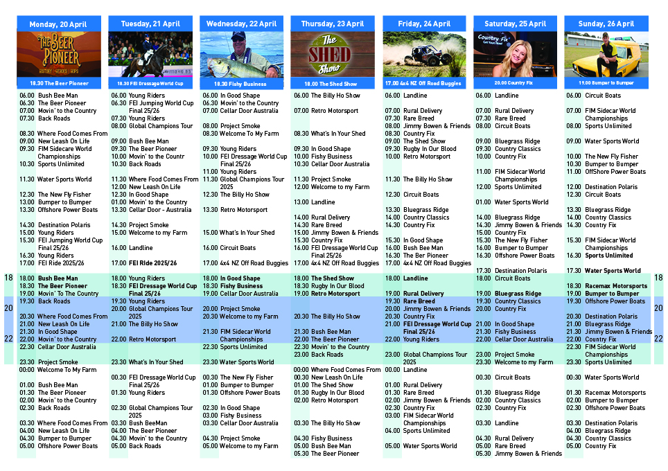 Programme Guide April 20264